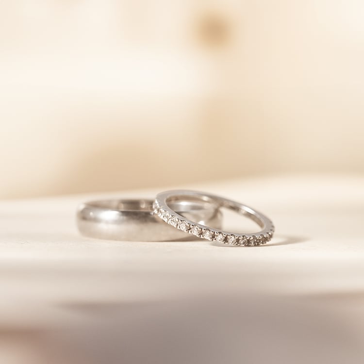 Zlatý eternity prsteň s 1.50 mm lab-grown diamantmi Qenyl 138065