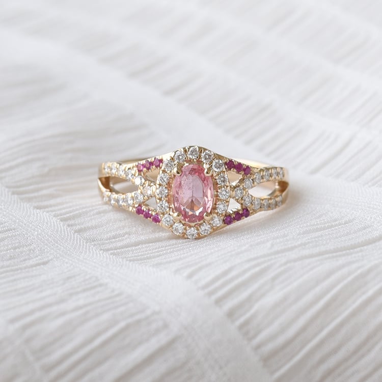 Zásnubný prsteň s morganitom 72228