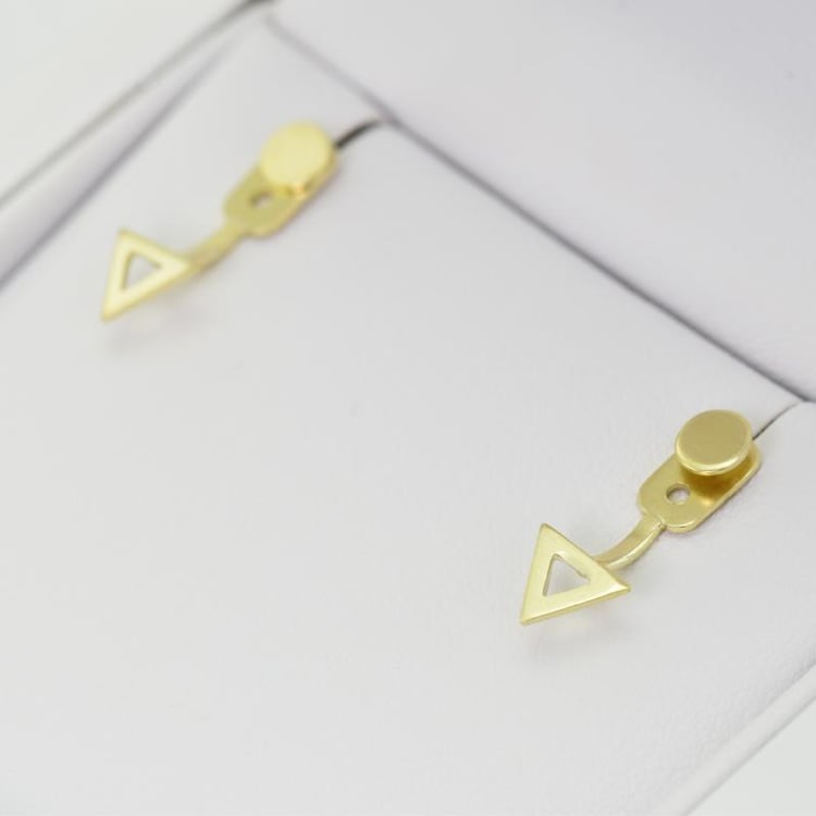 Náušnice s trojuholníkmi 16205