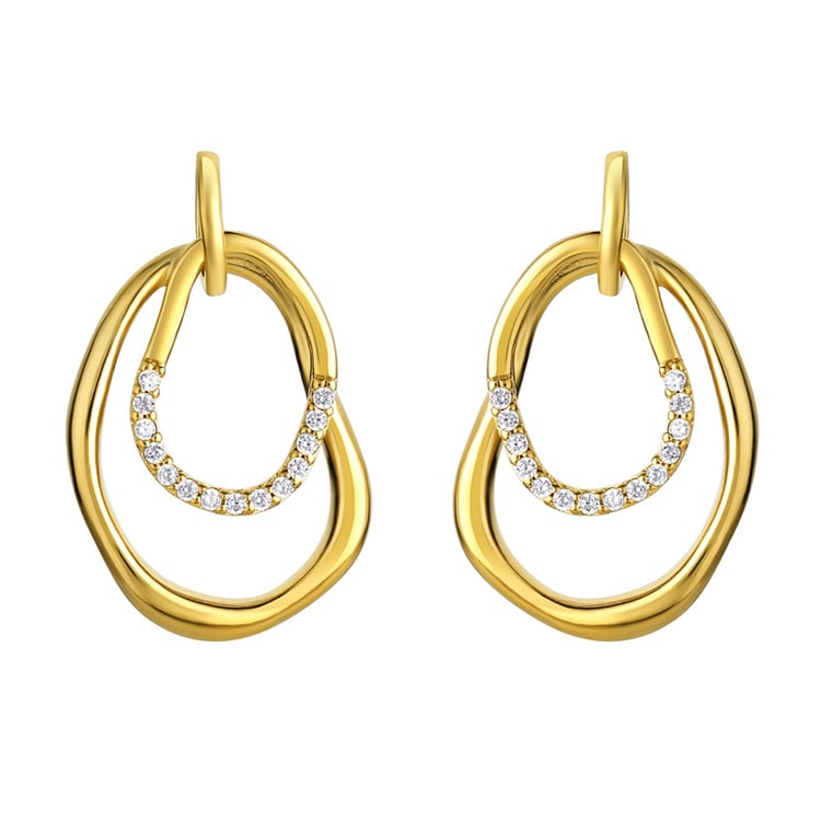 Pozlatený set šperkov so zirkónmi Zavala 100828