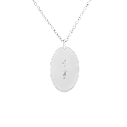 Personalizovaný strieborný prívesok s kvetinou a gravírom Fleur