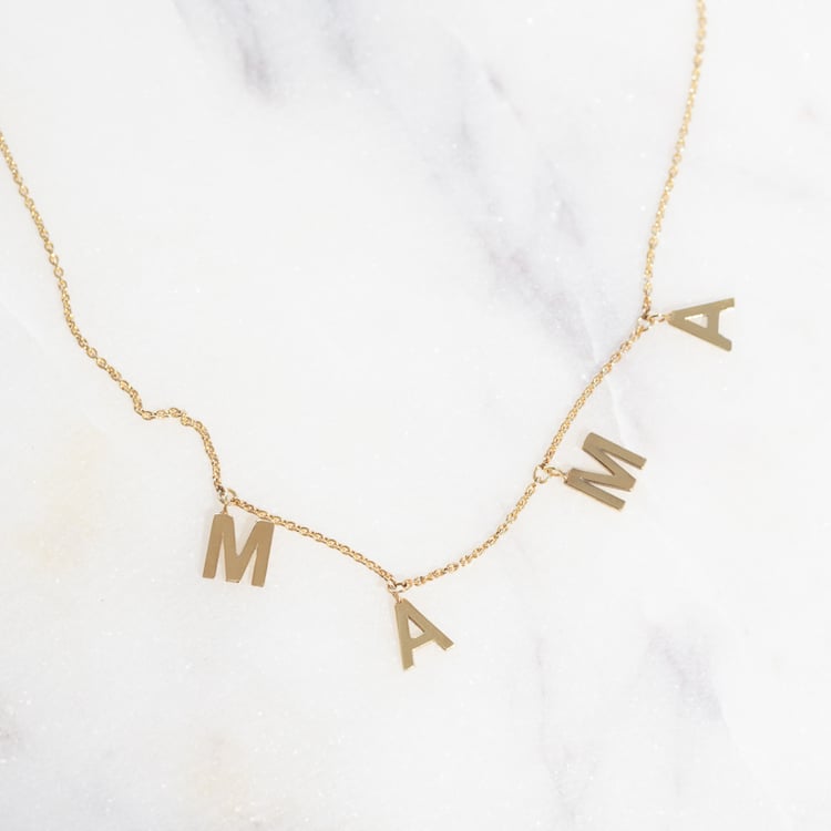 Náhrdelník s písmenami Mama 119465