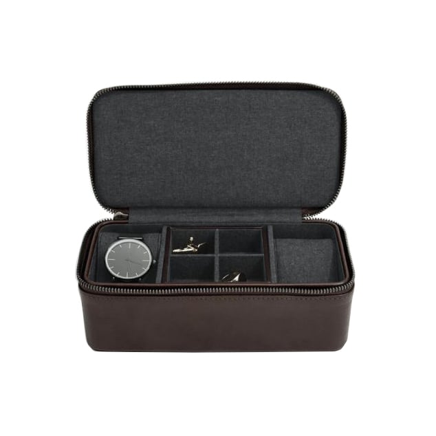 Veľké cestovné puzdro na hodinky a manžetové gombíky
