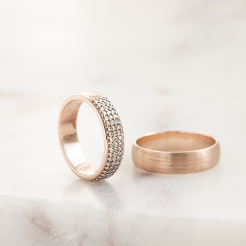 Zlatý eternity prsteň plný diamantov Kitila