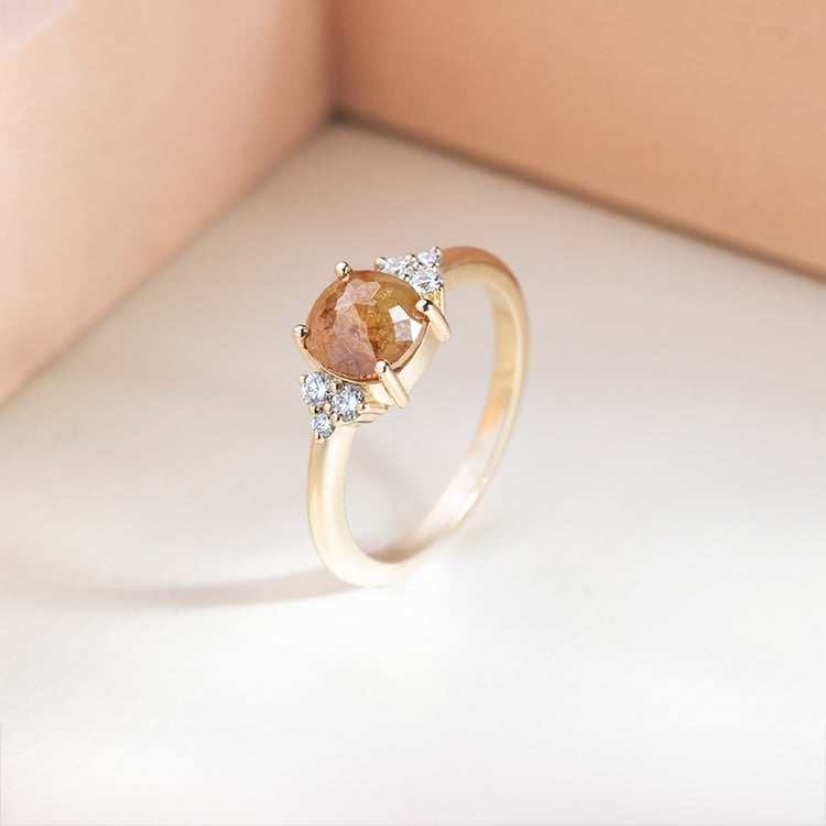 Zlatý prsteň so salt and pepper diamantom Mirko 151893