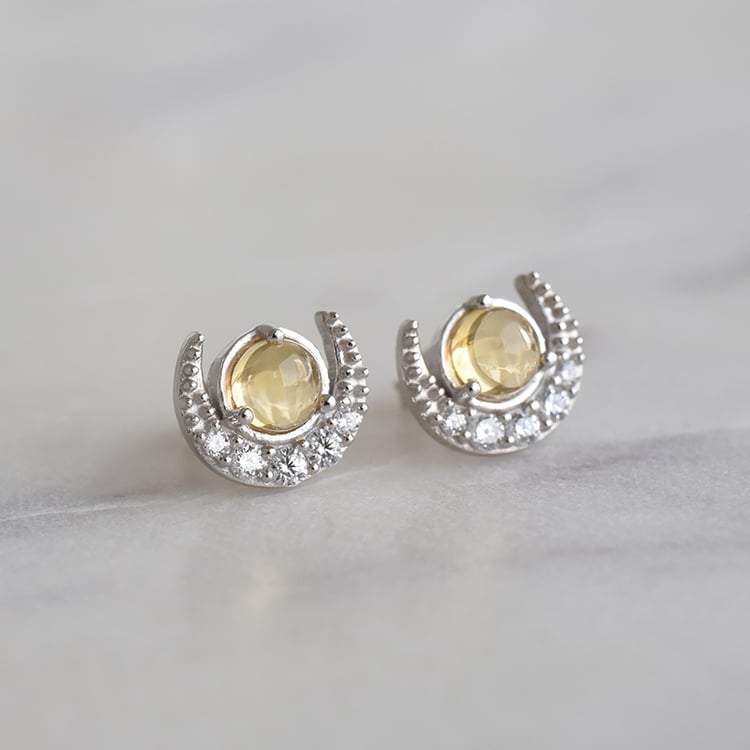 Náušnice s citrínmi 86205