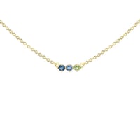 Minimalistický náhrdelník s drahokamami podľa vášho výberu Mina