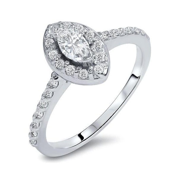 Zlatý zásnubný prsteň s diamantmi