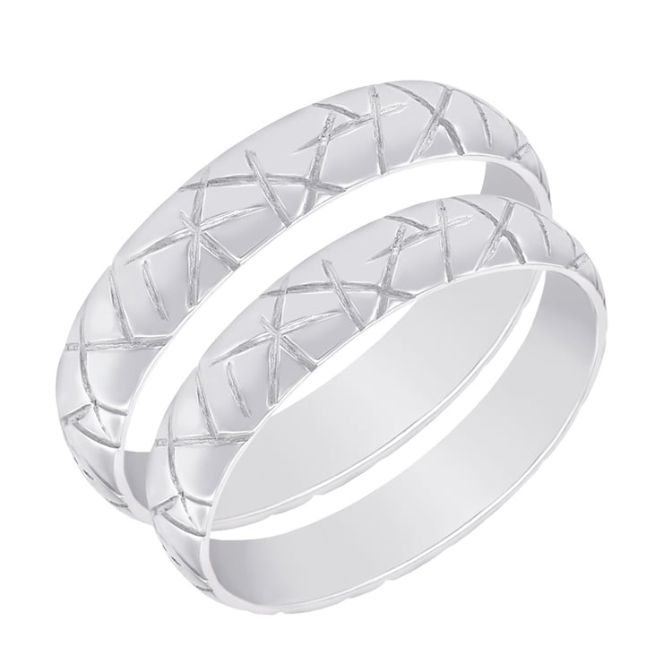 Svadobné prstene zo zlata s reliéfom