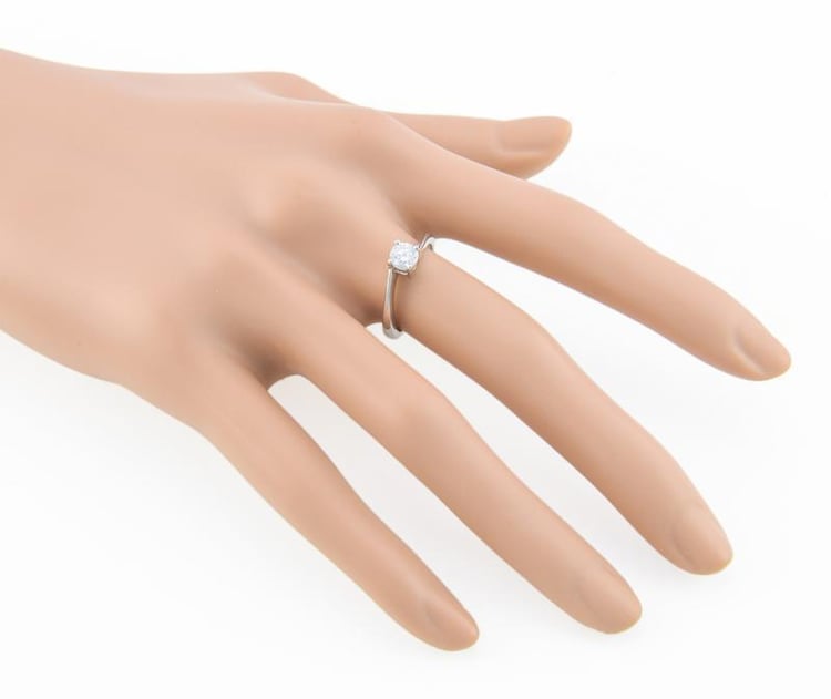 Zásnubný prsteň s diamantom Ymka 1003