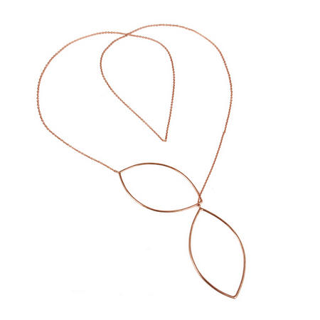 Strieborný pozlátený náhrdelník Daiya 6628