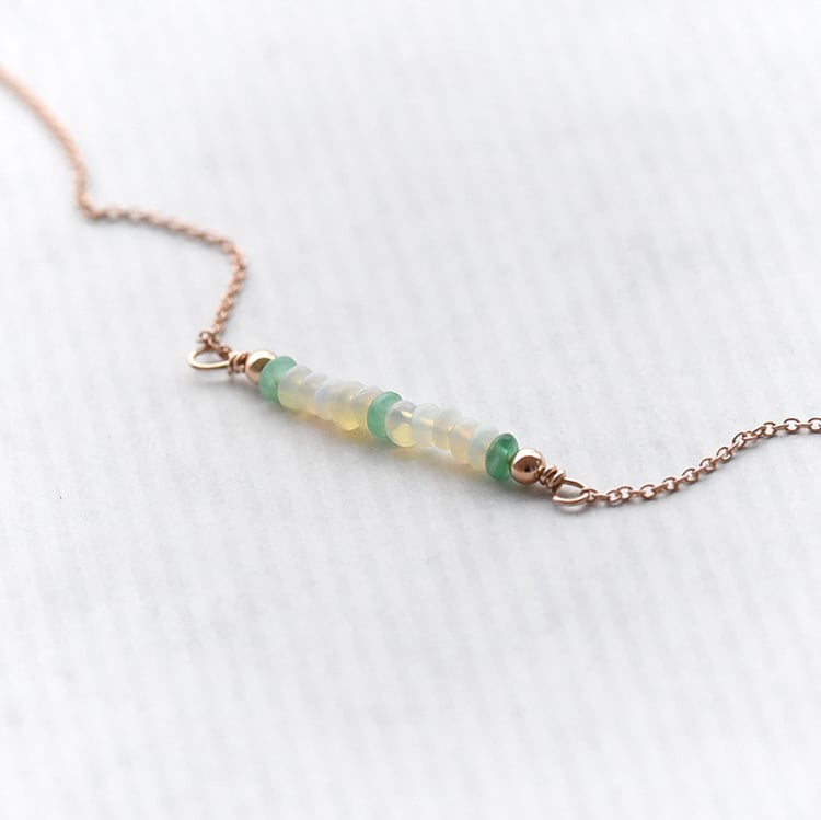 Zlatý opálový náramok 73503