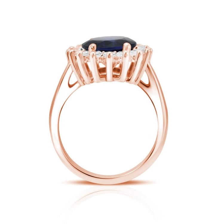 Vintage prsteň so zafírom 23256