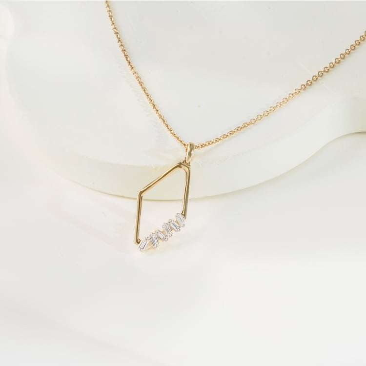 Zlatý prívesok s lab-grown diamantom 164868