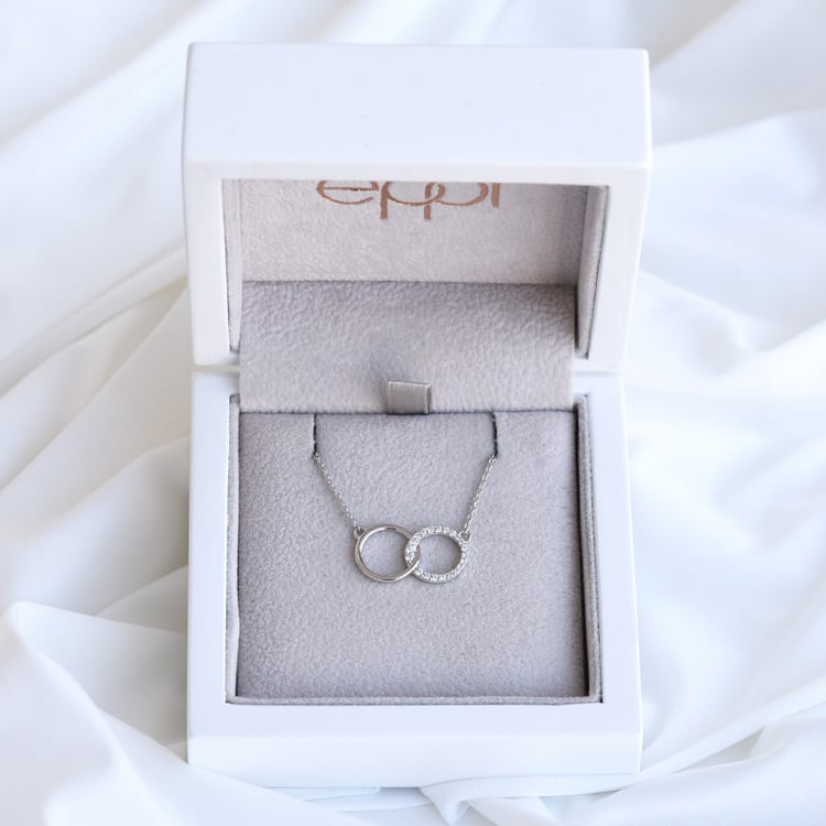 Diamantový prívesok z bieleho zlata 85747