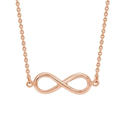 Zlatý náhrdelník s motívom nekonečna Infinity