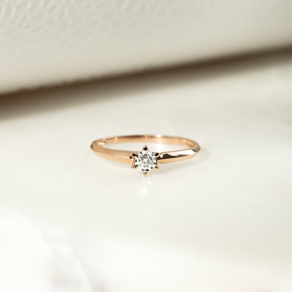 Solitaire prsteň s lab-grown diamantom Malvina