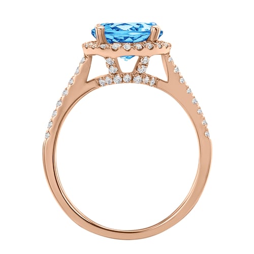 Zlatý prsteň s 2.75ct topásom a diamantmi Dulia