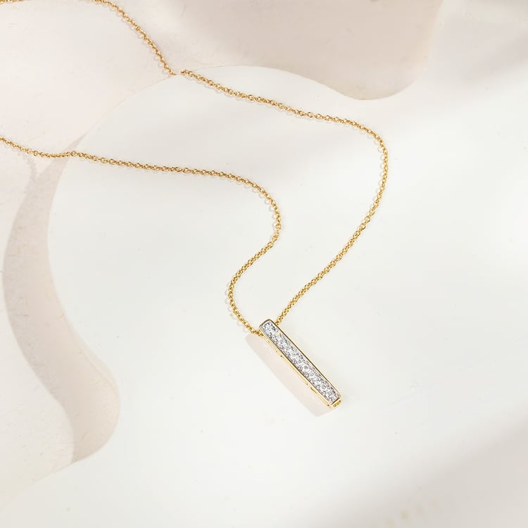 Zlatý prívěsok s lab-grown diamantmi Ola 163559