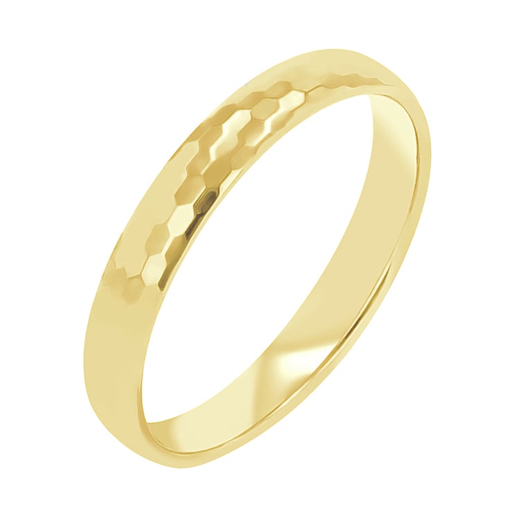 Zlaté tepané svadobné obrúčky Weston 114099