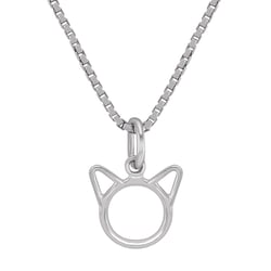 Strieborný prívesok v tvare mačky Katiny