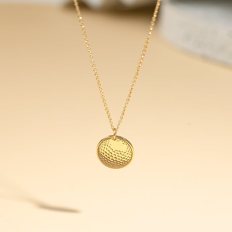 Strieborný prívesok lopta s gravírom vašej voľby Golf 124208