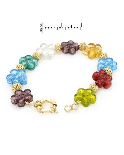 Farebný náramok pozlátený 1391