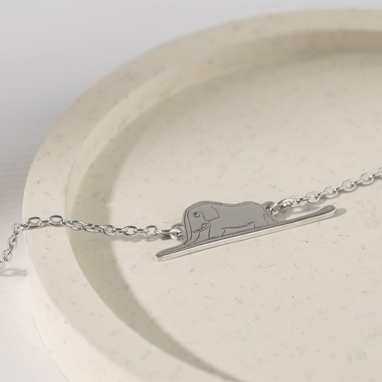 Náramok Malý princ so slonom a gravírom 120783