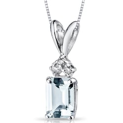 Zlatý prívesok s akvamarínom a diamantmi Edlin