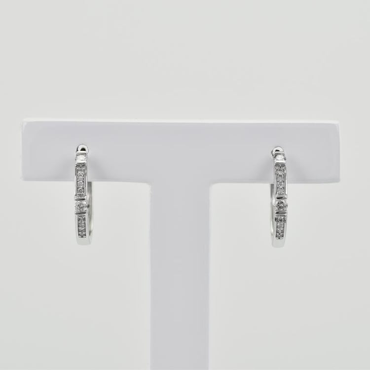 Diamantové zlaté náušnice 25804