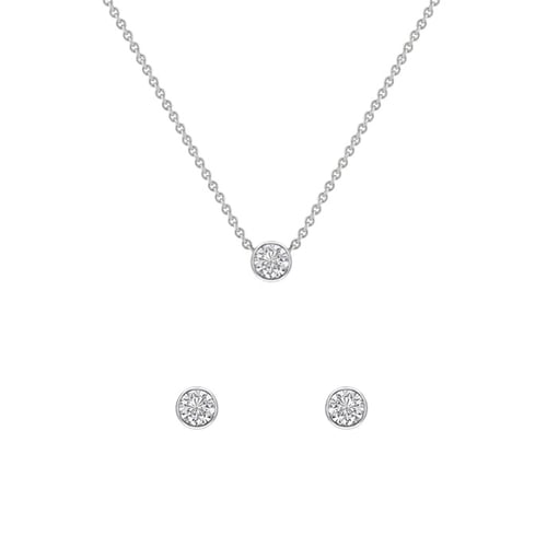 Minimalistický set šperkov s diamantmi Misu