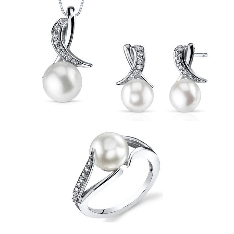 Strieborná perlová kolekcia