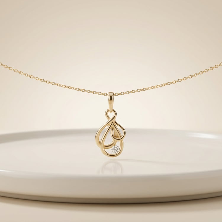 Elegantný prívesok zo zlata s diamantom 169060