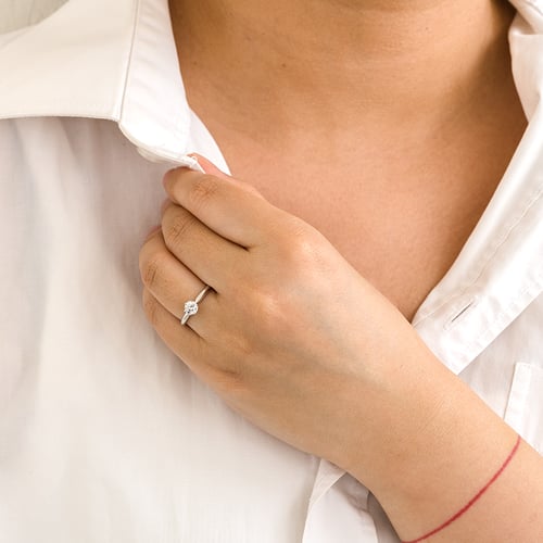 Zásnubný prsteň s lab-grown diamantom Mala
