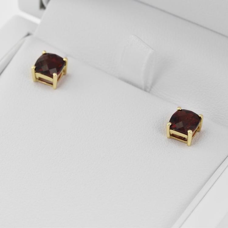 Granátové náušnice 31159