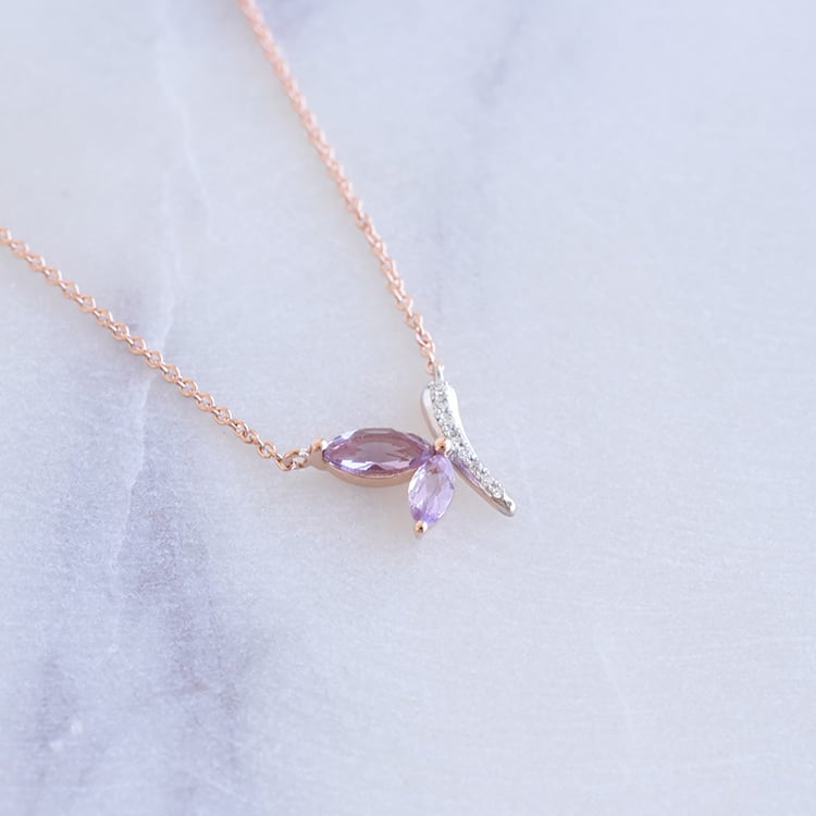 Kolekcia šperkov s drahokamami v tvare motýla Devlin 106236