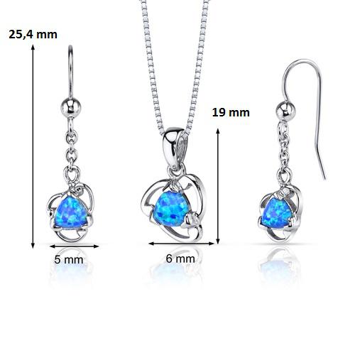 Strieborná kolekcia s opálmi 12423