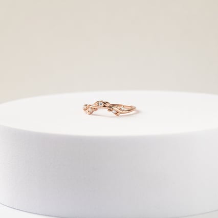 Vykrojený prsteň v tvare vetvičky s diamantmi Cuan