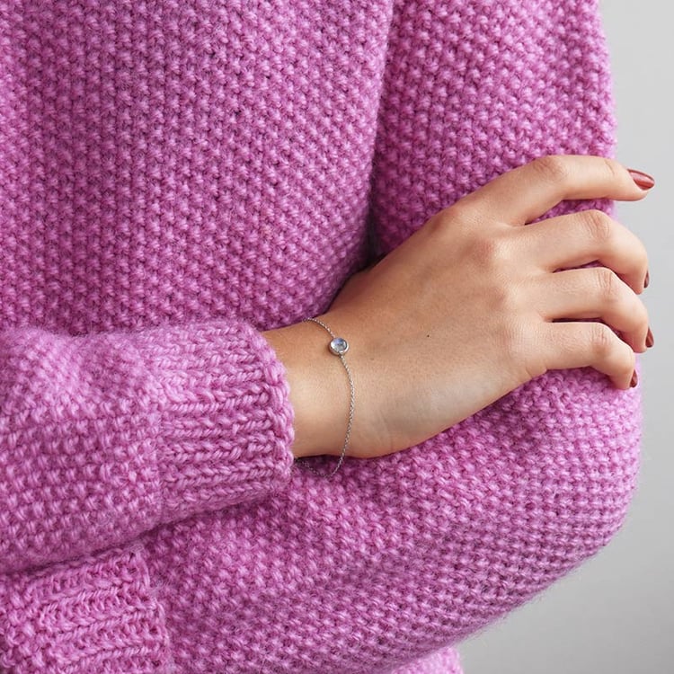 Zlatý náramok s mesačným kameňom 70289