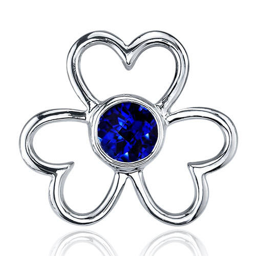 Zafírové náušnice kvety 2168