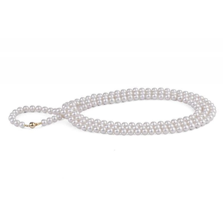 Zlatý perlový náhrdelník