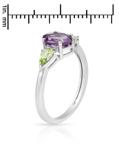 Strieborný prsteň s ametystom 1090