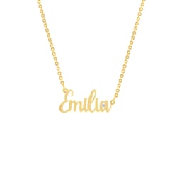 Zlatý náhrdelník s menom a diamantom Sascha
