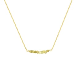 Zlatý choker so žltými nebrúsenými diamantmi Samante