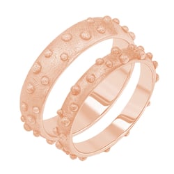 Svadobné obrúčky s atypickým povrchom Kai