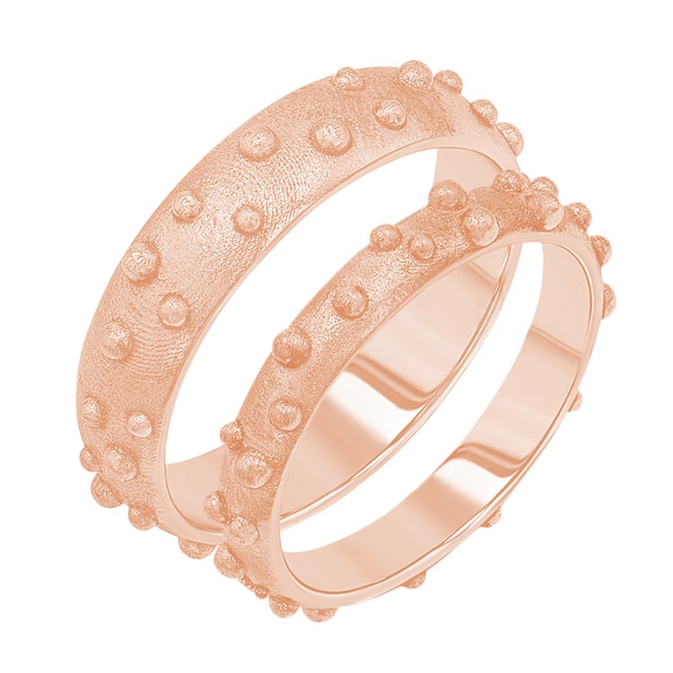 Svadobné obrúčky s atypickým povrchom Kai 156958