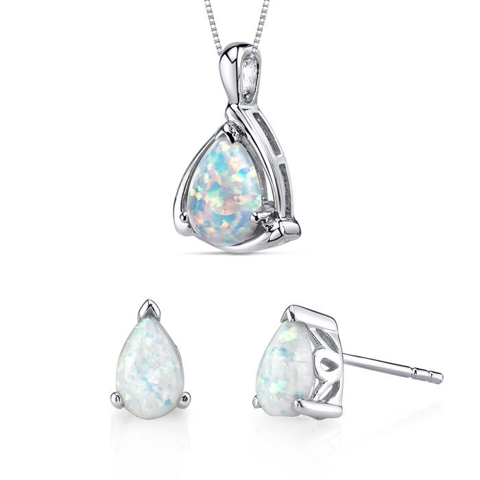 Kolekcia šperkov s bielymi opálmi Asta