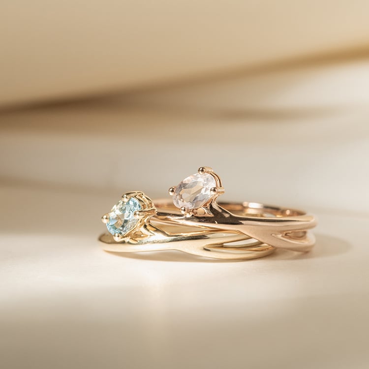 Prsteň s oválnym akvamarínom Cellini 119815