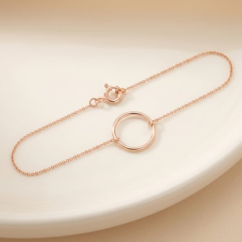 Zlatý minimalistický náramok Karma