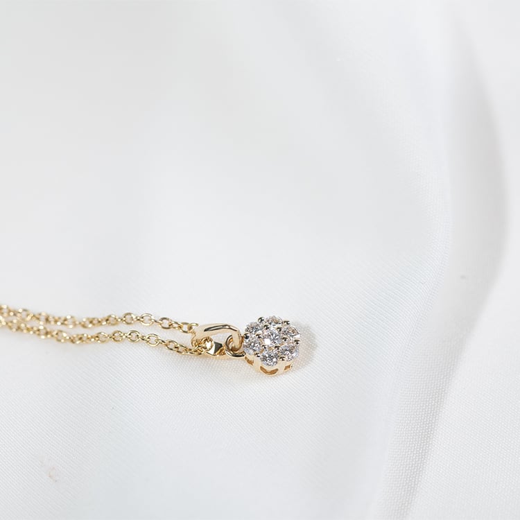 Elegantný prívesok s lab-grown diamantmi Chrisstel 131155